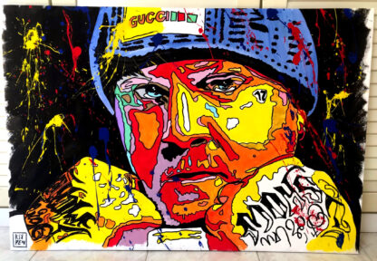 Opera su tela di Pop Art Viva pittorica di RikPen: jake la furia